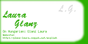 laura glanz business card